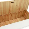Fehér tömör fenyőfa pad 107 x 45 x 75,5 cm