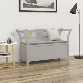 Szürke tömör fenyőfa pad 107 x 45 x 75,5 cm