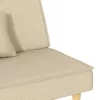 Krémszínű szövet kanapéágy
