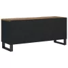 Tömör mangófa és szerelt fa TV-szekrény 105 x 33,5 x 46 cm