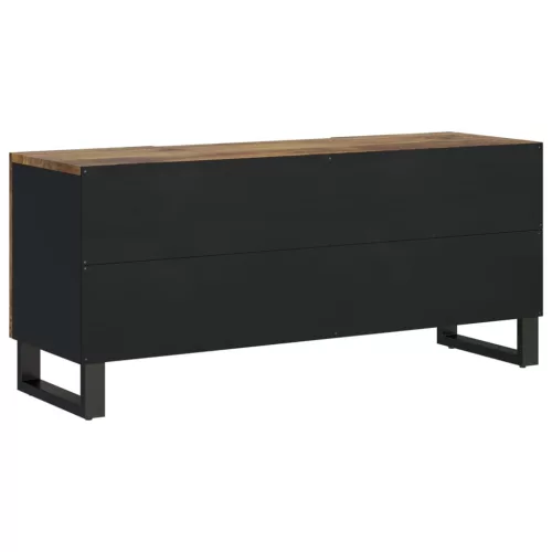 Tömör mangófa és szerelt fa TV-szekrény 105 x 33,5 x 46 cm