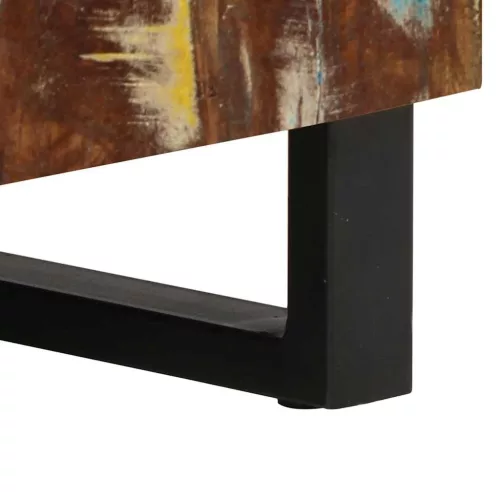 Tömör újrahasznosított- és szerelt fa mosdószekrény 62x33x58 cm