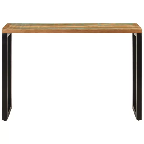 Tömör újrahasznosított fa tálalóasztal 110x35x75 cm