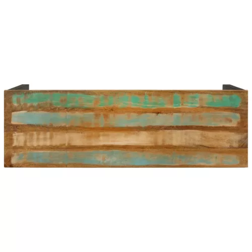 Tömör újrahasznosított fa tálalóasztal 110x35x75 cm
