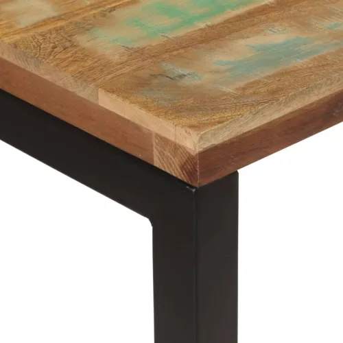 Tömör újrahasznosított fa tálalóasztal 110x35x75 cm