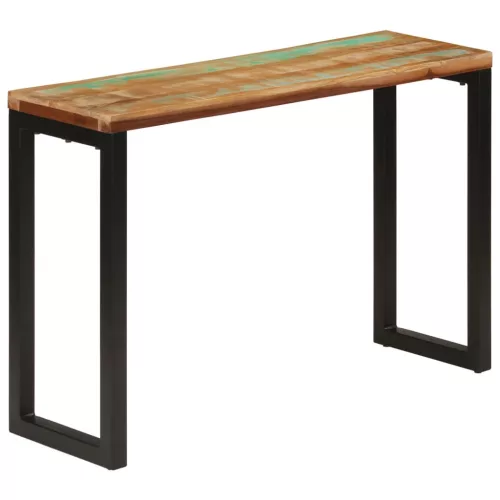 Tömör újrahasznosított fa tálalóasztal 110x35x75 cm