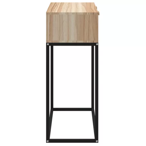 Szerelt fa és vas tálalóasztal 80x30x75 cm