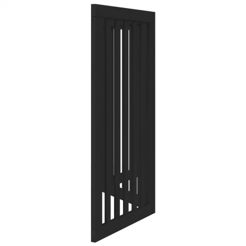 Fekete nyárfa 3 paneles összecsukható kutyakapu 150 cm