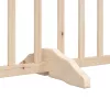 Tömör fenyőfa kutyakapu összecsukható ajtóval, 6 panel, 300 cm