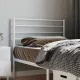 Fehér fém fejtámla 80 cm