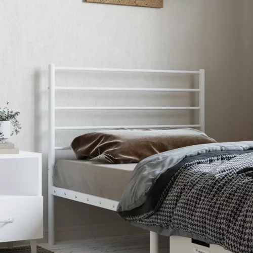 Fehér fém fejtámla 80 cm