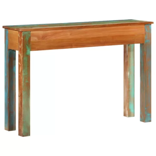 Tömör újrahasznosított fa tálalóasztal 110 x 30 x 75 cm