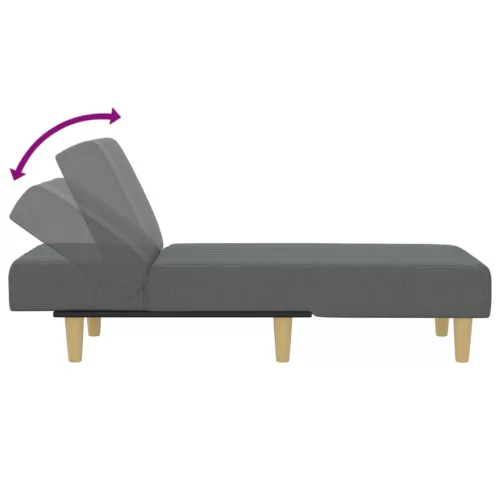 Sötétszürke szövetdívány