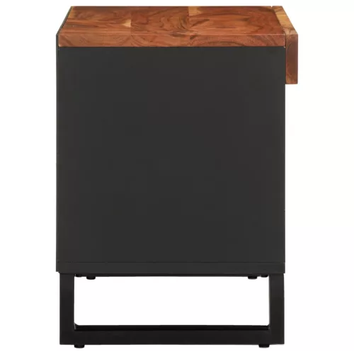 Tömör akácfa TV-szekrény 85 x 33 x 43,5 cm