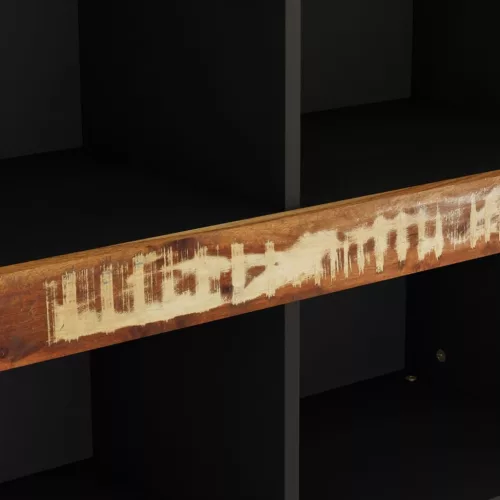 Tömör újrahasznosított fa tálalószekrény 85 x 33 x 75 cm