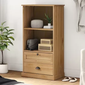 VIGO tömör fenyőfa könyvespolc 60x35x114,5 cm