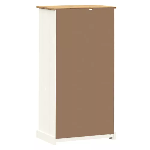 VIGO fehér tömör fenyőfa könyvespolc 60x35x114,5 cm