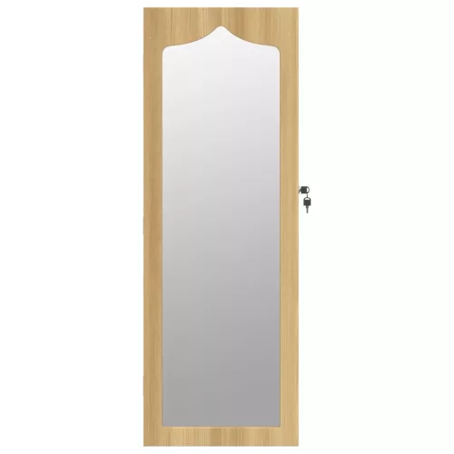 Falra szerelhető tükrös ékszerszekrény 37,5x10x106 cm