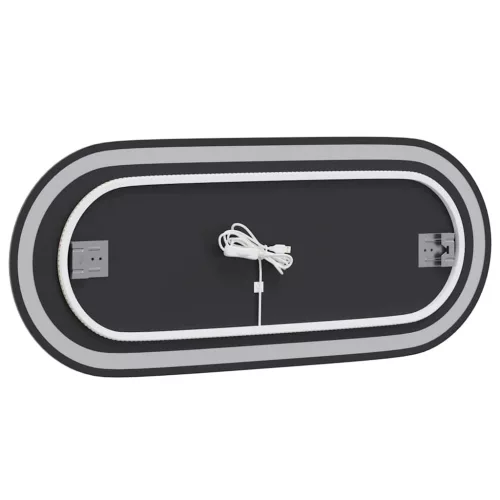 Ovális LED-es fürdőszobai tükör 90 x 40 cm