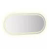 Ovális LED-es fürdőszobai tükör 100 x 45 cm
