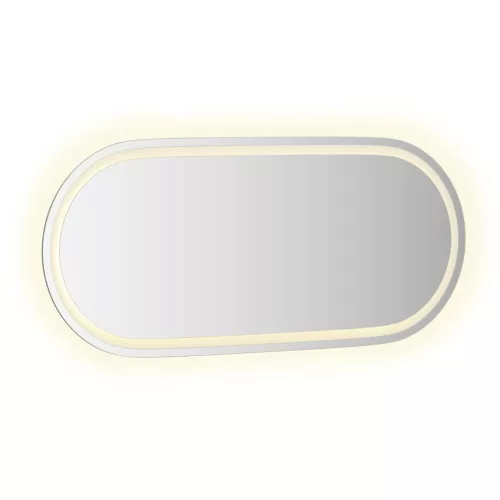 Ovális LED-es fürdőszobai tükör 100 x 45 cm