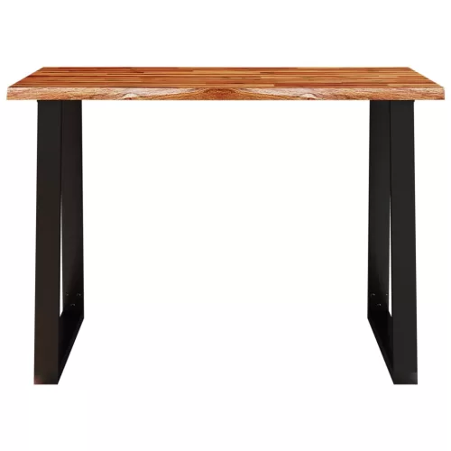 Tömör akácfa étkezőasztal természetes éllel 110 x 70 x 75 cm