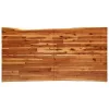 Tömör akácfa étkezőasztal természetes éllel 160 x 80 x 75 cm