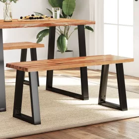 Tömör akácfa pad természetes éllel 110 cm