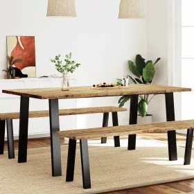 Tömör akácfa kerti étkezőasztal 150 x 90 x 75 cm