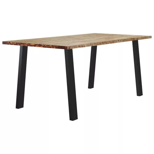 Tömör akácfa kerti étkezőasztal 150 x 90 x 75 cm