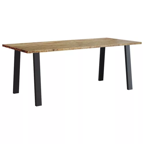 Tömör akácfa étkezőasztal 200x90x75 cm