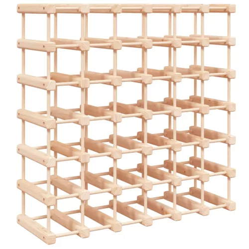 Tömör fenyőfa bortartó 42 palackhoz 68,5x23x68,5 cm