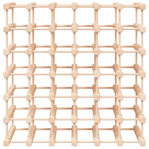 Tömör fenyőfa bortartó 42 palackhoz 68,5x23x68,5 cm