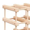 Tömör fenyőfa bortartó 42 palackhoz 68,5x23x68,5 cm