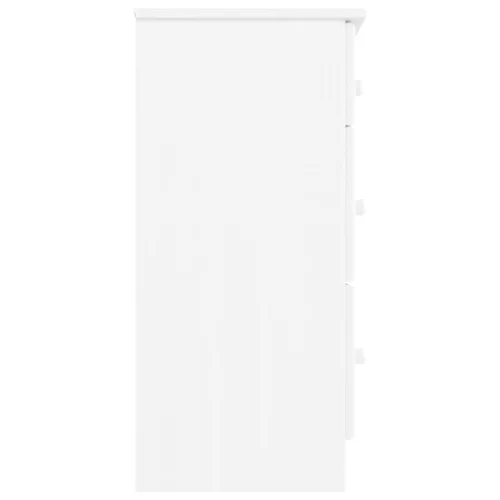 ALTA fehér tömör fenyőfa komód 112x35x73 cm