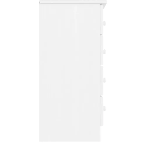ALTA fehér tömör fenyőfa komód 77x35x73 cm