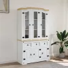Corona fehér tömör mexikói fenyő magasszekrény 112x43x196 cm