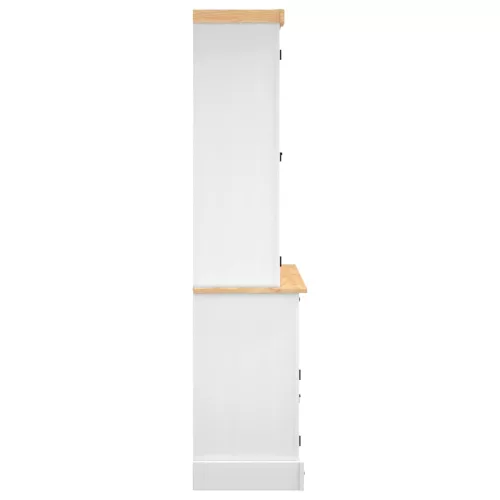 Corona fehér tömör mexikói fenyő magasszekrény 112x43x196 cm