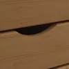MOSS mézbarna tömör fenyőfa görgős szekrény fiókokkal