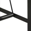 Tömör újrahasznosított fa és vas bárasztal 110 x 55 x 107 cm