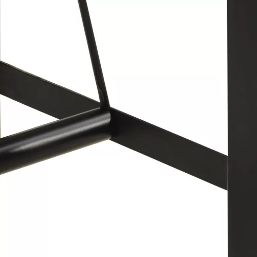 Tömör újrahasznosított fa és vas bárasztal 110 x 55 x 107 cm