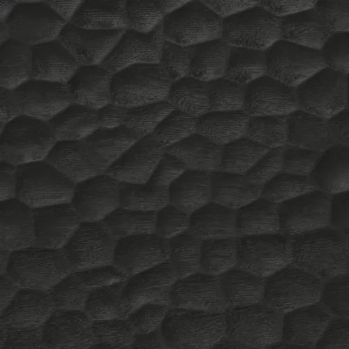 Fekete tömör mangófa éjjeliszekrény 40 x 33 x 46 cm