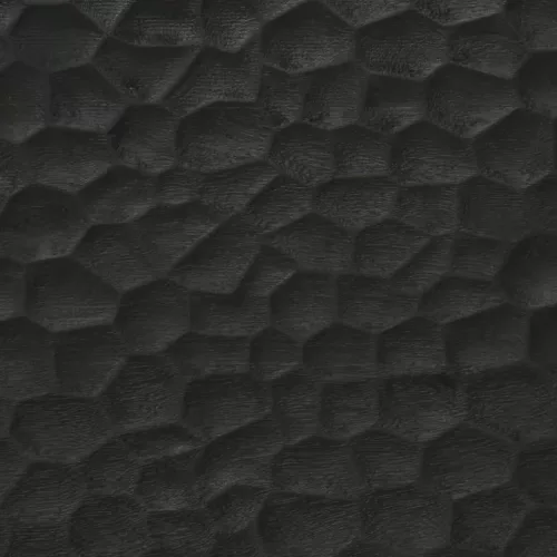 Fekete tömör mangófa dohányzóasztal 80 x 50 x 40 cm