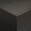 Fekete tömör mangófa dohányzóasztal 100 x 54 x 40 cm