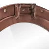 Alumínium és üveg fali lőrés tükör Ø50 cm