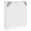 Fehér tükrös fürdőszobaszekrény LED-del 45 x 13 x 52 cm