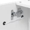 Fehér tükrös fürdőszobaszekrény LED-del 45 x 13 x 52 cm