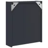 Szürke tükrös fürdőszobaszekrény LED-del 45 x 13 x 52 cm