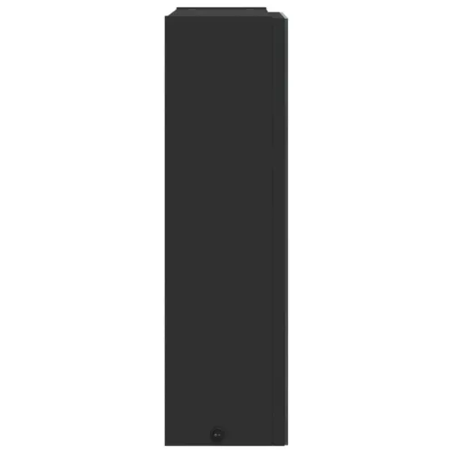 Fekete tükrös fürdőszobaszekrény LED-del 45 x 13 x 52 cm