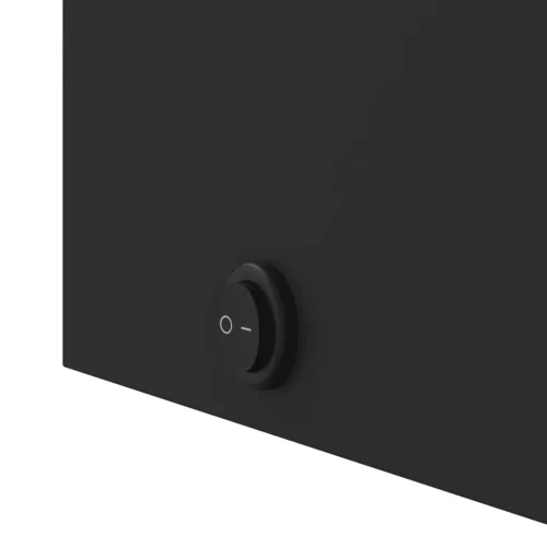 Fekete tükrös fürdőszobaszekrény LED-del 45 x 13 x 52 cm